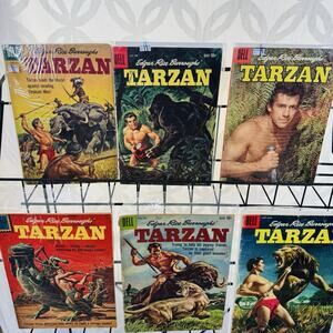 Tarzan 82 112 115 116 123‎ 124 Lot Dell Comics Edgar Rice Burroughs Photo Covers